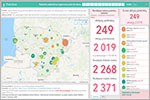 Sukurtas interaktyvus COVID-19 protrūkių žemėlapis